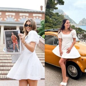 Staud Laelia Cotton Poplin Puff Sleeve Mini Dress size 4